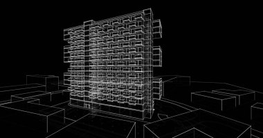 soyut mimari duvar kağıdı, dijital arkaplan