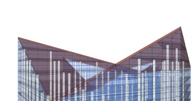 soyut mimari duvar kağıdı tasarımı, dijital konsept arkaplan