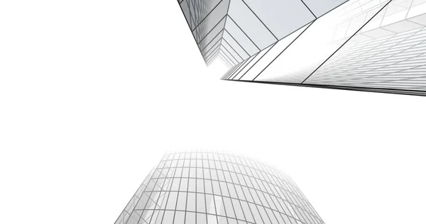 Abstract Architectural Wallpaper Digital Background — Stock Photo, Image