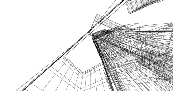 Абстрактный Архитектурный Дизайн Обоев Цифровой Концепт Фон — стоковое фото