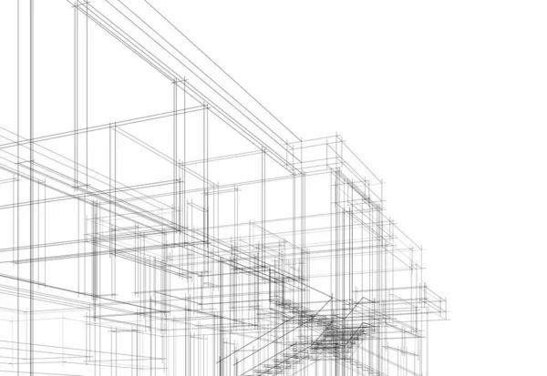 Абстрактный Архитектурный Дизайн Обоев Цифровой Концепт Фон — стоковое фото