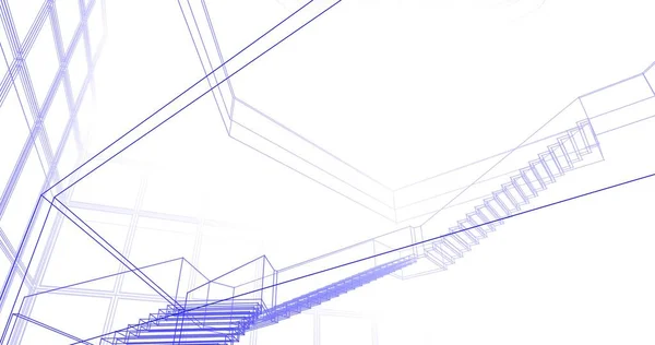 Абстрактные Архитектурные Обои Цифровой Фон — стоковое фото