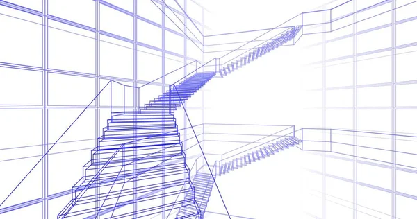 Abstrakcyjna Tapeta Architektoniczna Tło Cyfrowe — Zdjęcie stockowe