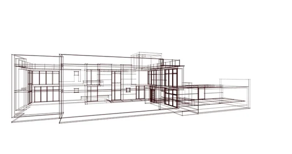 Wyłożona Tapeta Architektoniczna Tło Cyfrowe — Zdjęcie stockowe