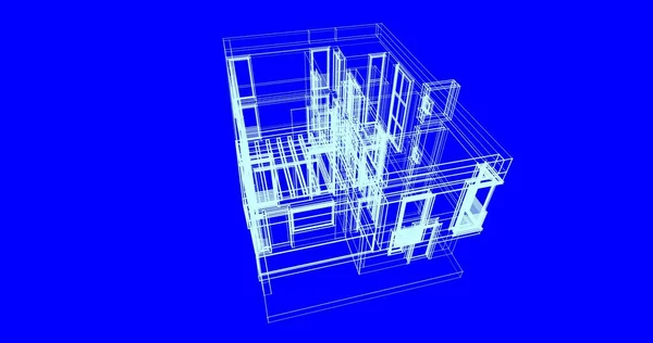 Wyłożona Tapeta Architektoniczna Tło Cyfrowe — Zdjęcie stockowe