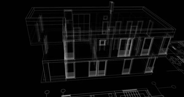 Wyłożona Tapeta Architektoniczna Tło Cyfrowe — Zdjęcie stockowe