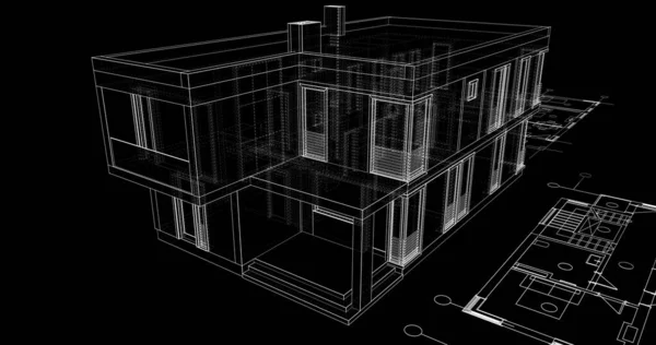 Wyłożona Tapeta Architektoniczna Tło Cyfrowe — Zdjęcie stockowe