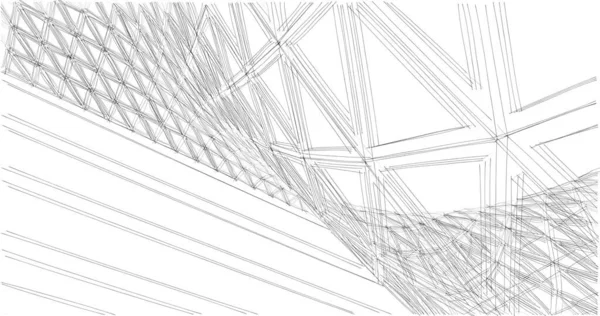 Abstrakcyjna Tapeta Architektoniczna Tło Cyfrowe — Zdjęcie stockowe