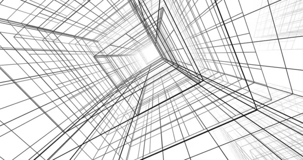 Fondo Pantalla Arquitectónica Abstracta Fondo Digital — Foto de Stock