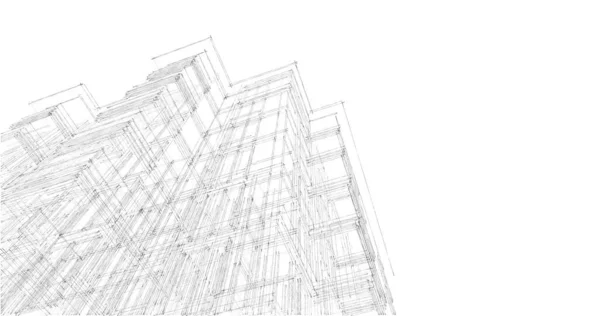 建筑墙纸摘要 数码背景 — 图库照片