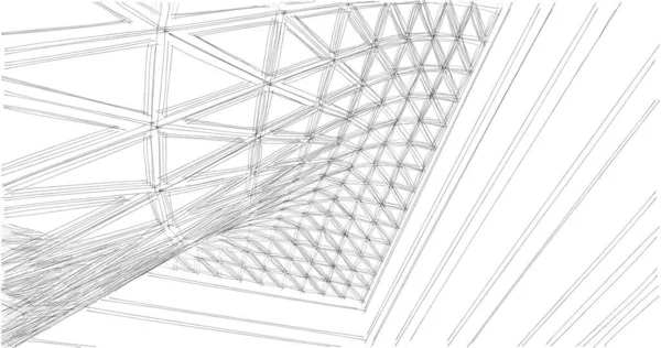 Abstrakcyjna Tapeta Architektoniczna Tło Cyfrowe — Zdjęcie stockowe