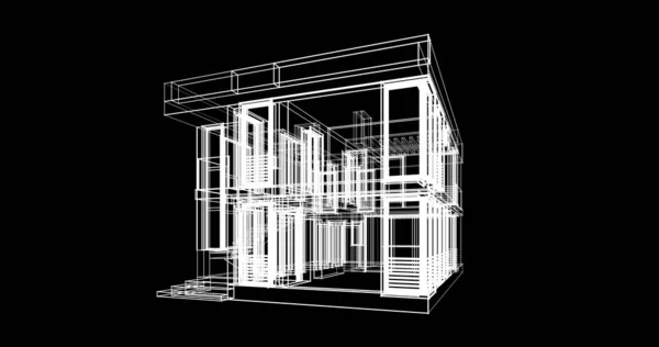 Ausgekleidete Architektonische Tapete Digitaler Hintergrund — Stockfoto