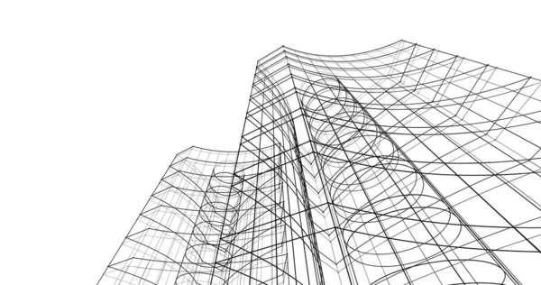 Абстрактные Архитектурные Обои Цифровой Фон — стоковое фото