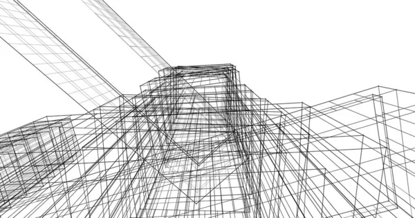 Абстрактный Архитектурный Дизайн Обоев Цифровой Концепт Фон — стоковое фото
