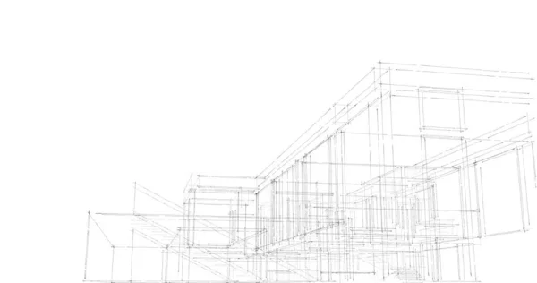 内衬建筑墙纸 数码背景 — 图库照片