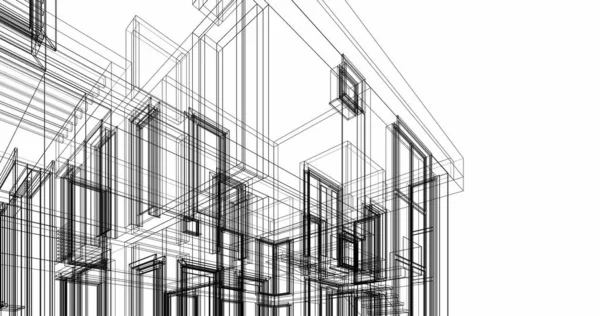 Lemované Architektonické Tapety Digitální Pozadí — Stock fotografie