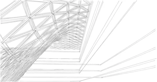 Abstrakcyjna Tapeta Architektoniczna Tło Cyfrowe — Zdjęcie stockowe