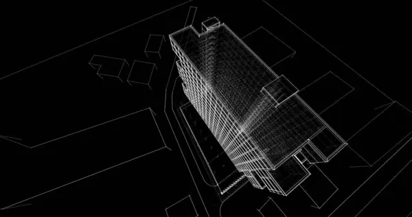 Абстрактные Архитектурные Обои Цифровой Фон — стоковое фото