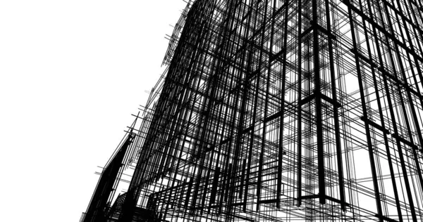 Abstract Architectonisch Behang Digitale Achtergrond — Stockfoto