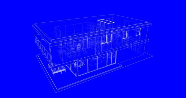 Архітектура Ілюстрація Проектування Будівельного Будівництва — стокове фото