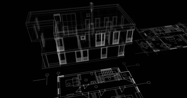 Lemované Architektonické Tapety Digitální Pozadí — Stock fotografie