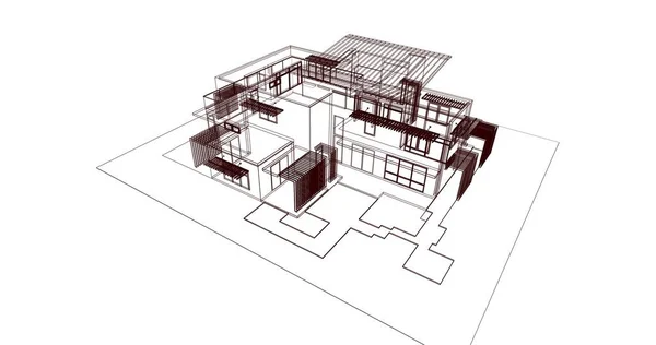 内衬建筑墙纸 数码背景 — 图库照片