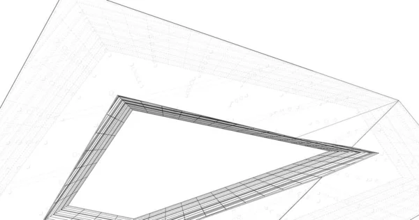 Абстрактный Архитектурный Дизайн Обоев Цифровой Концепт Фон — стоковое фото