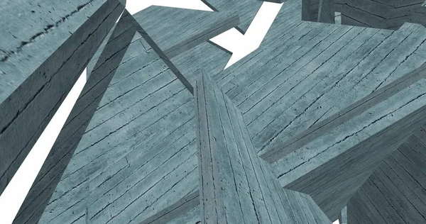 Mimari sanat konseptinde soyut çizgiler, minimum geometrik şekiller. 