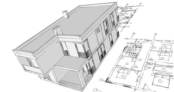 Wyłożona Tapeta Architektoniczna Tło Cyfrowe — Zdjęcie stockowe