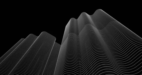 Mimari sanat konseptinde soyut çizgiler, minimum geometrik şekiller. 