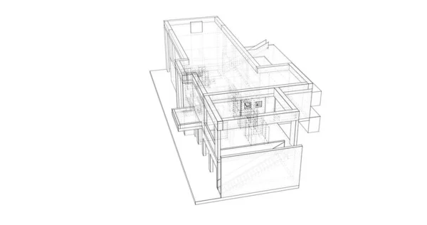 Wyłożona Tapeta Architektoniczna Tło Cyfrowe — Zdjęcie stockowe