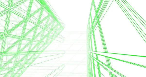 Abstrakcyjna Tapeta Architektoniczna Tło Cyfrowe — Zdjęcie stockowe