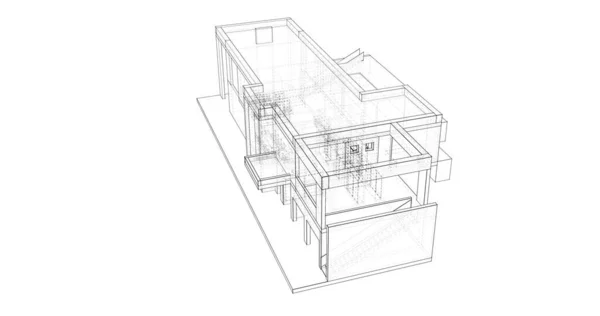 Wyłożona Tapeta Architektoniczna Tło Cyfrowe — Zdjęcie stockowe