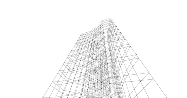 Abstrakcyjna Tapeta Architektoniczna Tło Cyfrowe — Zdjęcie stockowe