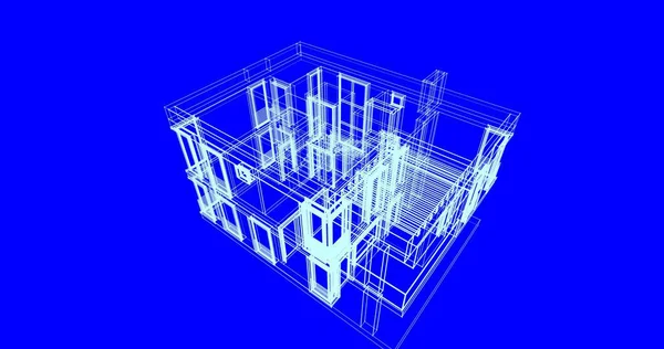 Ausgekleidete Architektonische Tapete Digitaler Hintergrund — Stockfoto