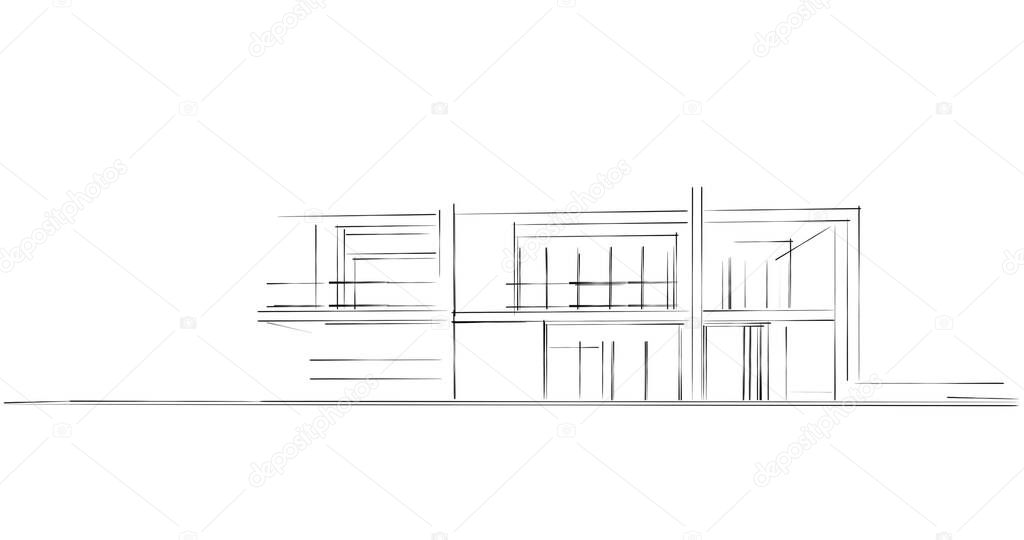 abstract architectural wallpaper, digital background
