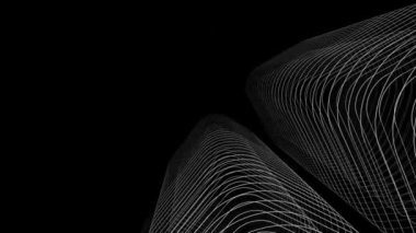 minimal 3d mimari şekillerde hareket etmek