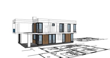 çizgili mimari duvar kağıdı, dijital arkaplan