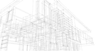 İnşaatın 3B mimari tasarımı