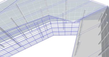 soyut mimari duvar kağıdı tasarımı, dijital konsept arkaplan