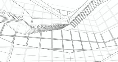 soyut mimari duvar kağıdı, dijital arkaplan