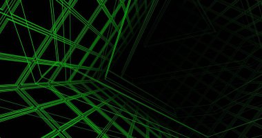 Mimari sanat konseptinde soyut çizgiler, minimum geometrik şekiller. 