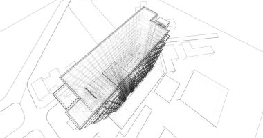 soyut mimari duvar kağıdı, dijital arkaplan