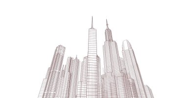 soyut mimari duvar kağıdı, dijital arkaplan