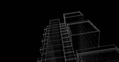 soyut mimari duvar kağıdı, dijital arkaplan