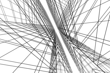 soyut mimari duvar kağıdı tasarımı, dijital konsept arkaplan