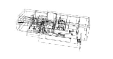 çizgili mimari duvar kağıdı, dijital arkaplan