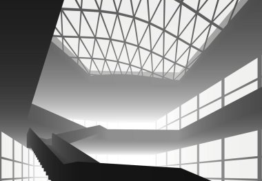 soyut mimari duvar kağıdı tasarımı, dijital konsept arkaplan