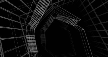 soyut mimari duvar kağıdı, dijital arkaplan