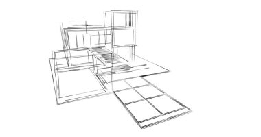 soyut mimari duvar kağıdı, dijital arkaplan